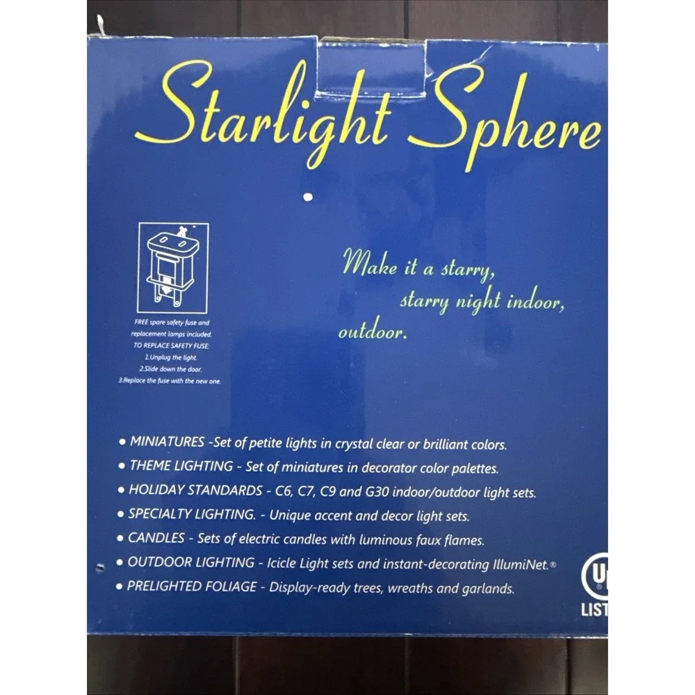 Vtg GKI/Bethlehem Lighting Clear/White 50 Light Starlight Sphere Constellation